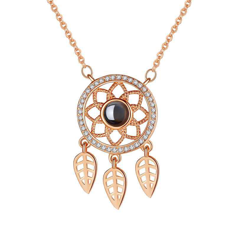Aynaria “Dreamcatcher Light” Projection Necklace – Hold Your Dreams in the Light