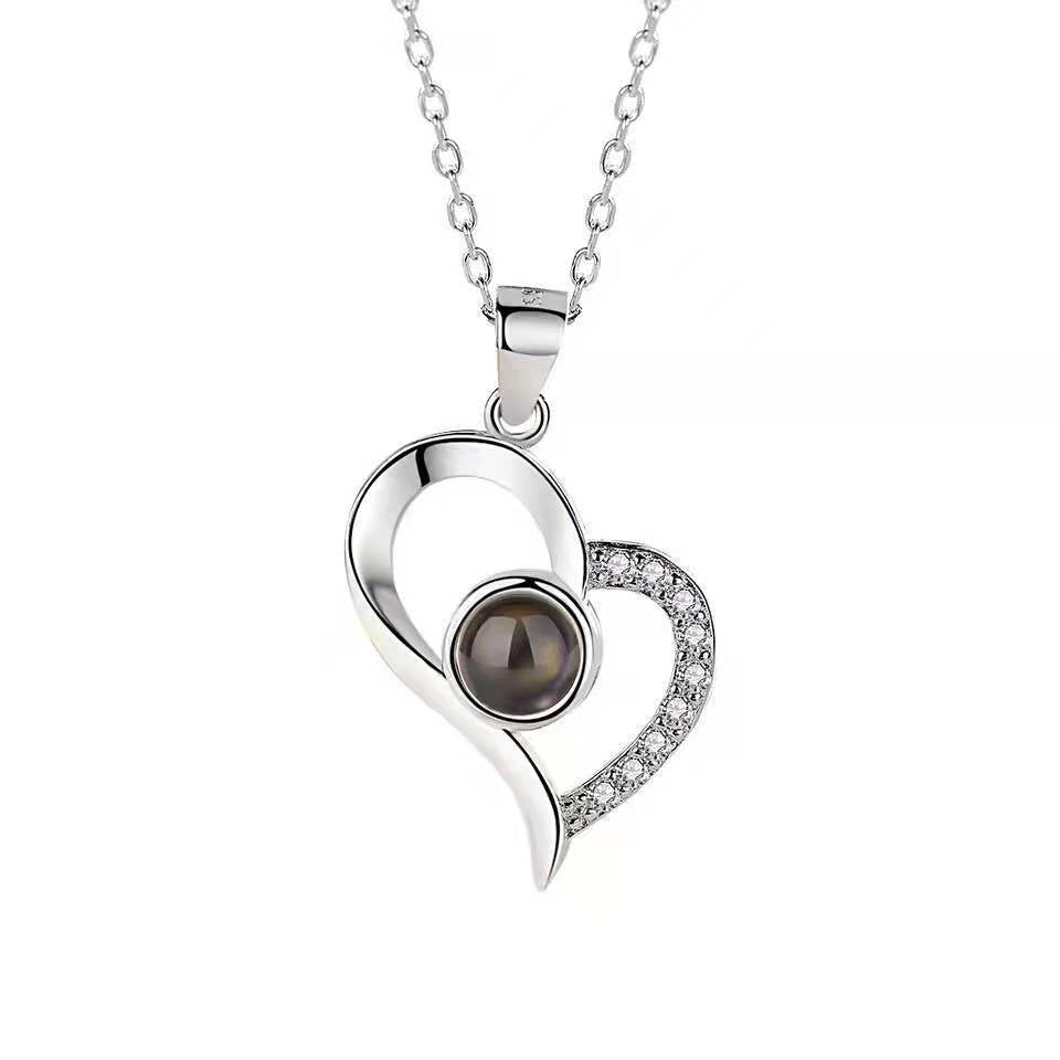 Center of My Heart – Projection Necklace with Crystal Core