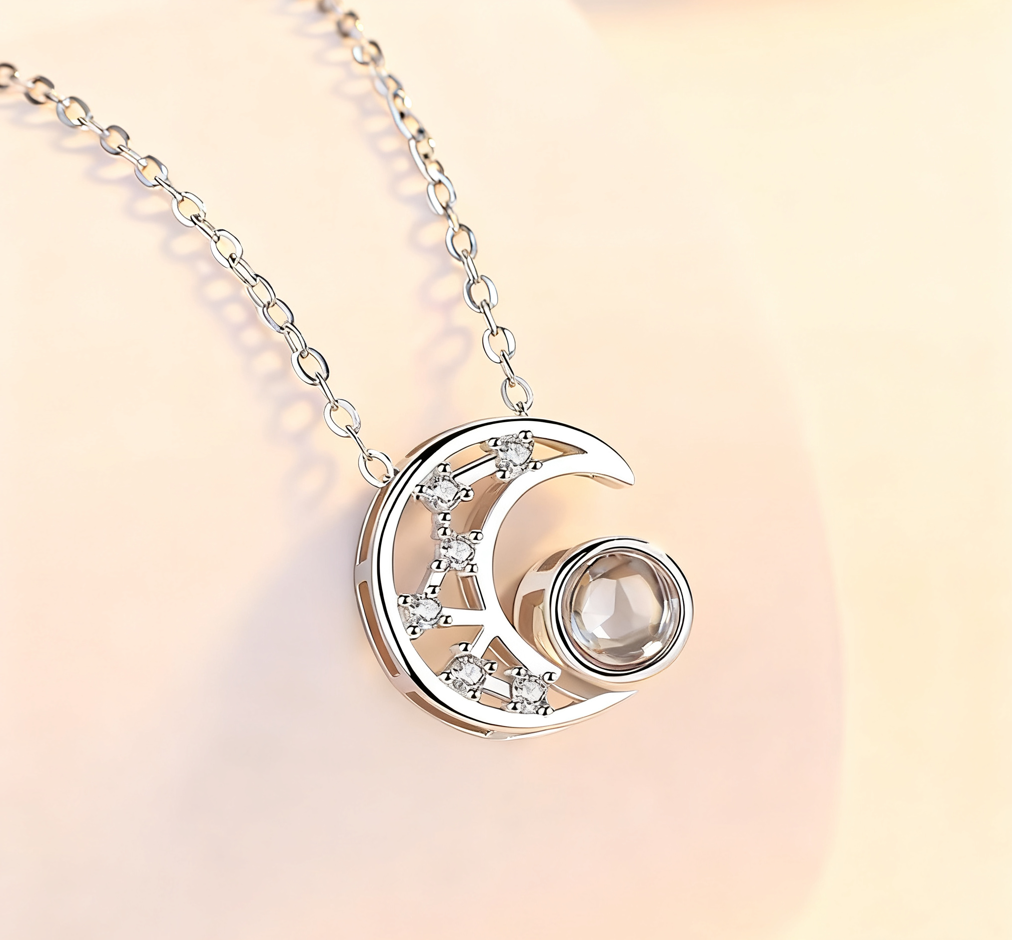 Moonlight Whisper Projection Necklace