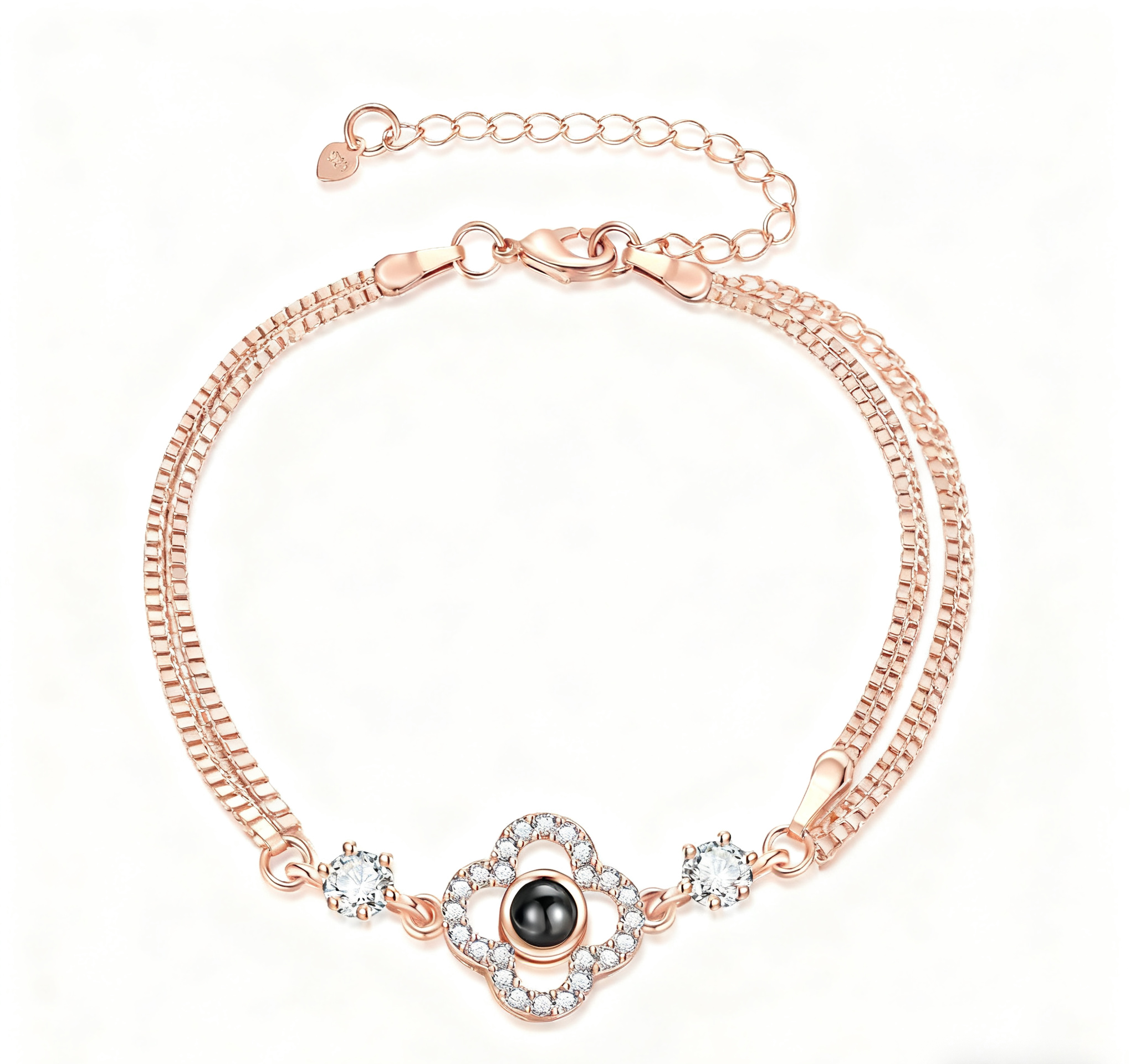 Lucky Light Four-Leaf Clover Projection Bracelet – Carry Your Wishes