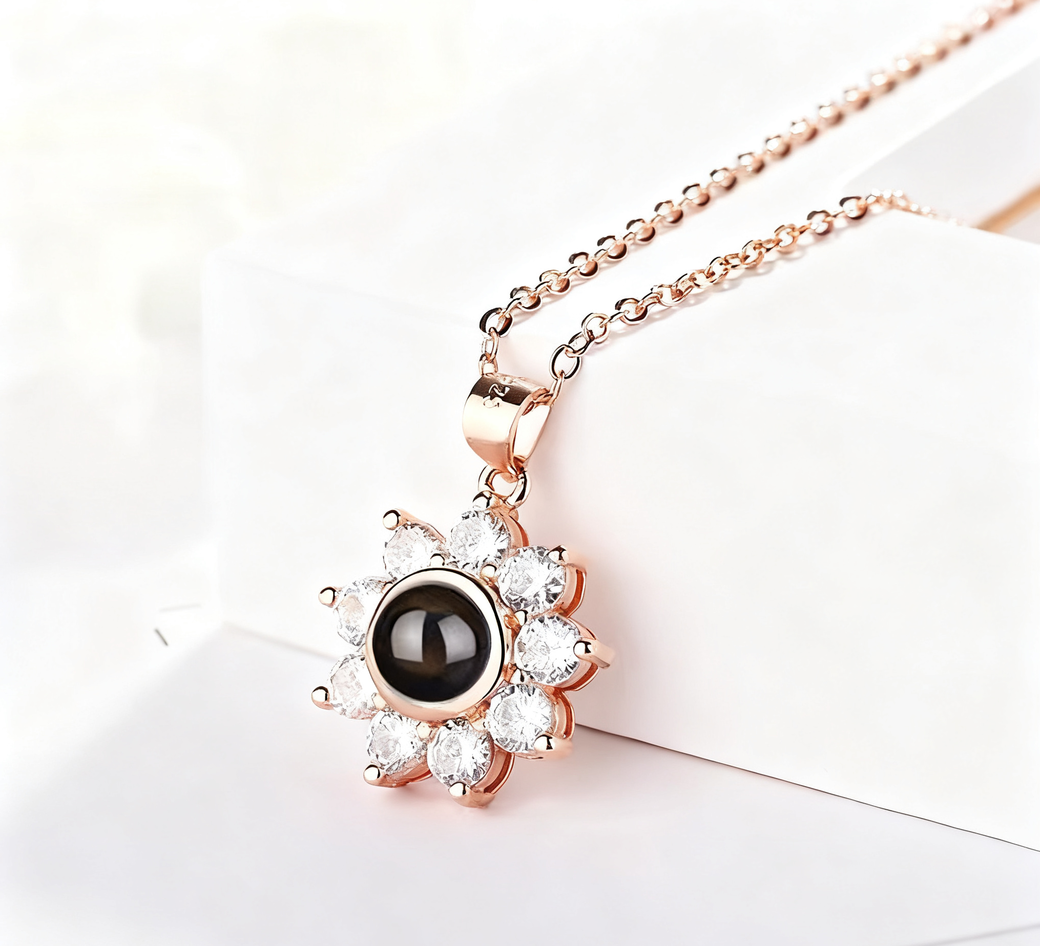 You Are My Sunshine – Sunflower Projection Necklace